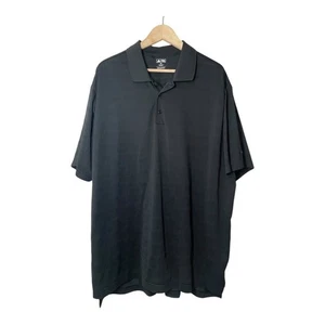Camisa polo de golf Adidas para hombre talla 2XL negra a rayas textura manga corta - Imagen 1 de 6