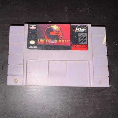 Mortal Kombat (Super Nintendo Entertainment System, 1993) Cartridge Only - Image 1 of 2