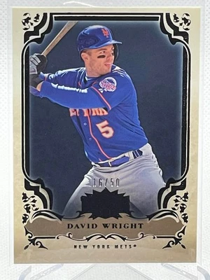 2013 Topps Triple Threads DAVID WRIGHT /50 Onyx Parallel Card 8 Mets Baseball SP - Image 1 of 2