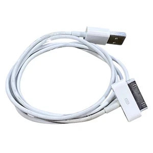 Juego de 2 cables USB originales OEM Apple de 30 pines a USB - Blanco - 1M - Imagen 1 de 2