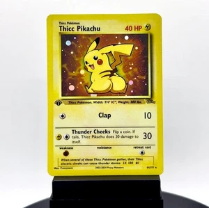 Pokémon – Thicc Pikachu Parody Card (Unofficial Collectible) - Picture 1 of 2