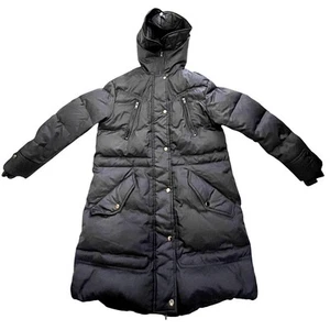 Diesel Hooded Coat Jacket - Size: XS - Dark Blue Gray - Nylon - Picture 1 of 13