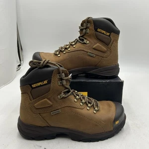 Botas de trabajo Cat Footwear para hombre Diagnostic High St, talla 10 W, beige oscuro - Imagen 1 de 8