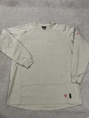 Camisa Ariat Fr Para Hombres Grande Tostado Caqui Manga Larga Gato 2 2112 Ropa de Trabajo Utilitaria Foto 1 de 4