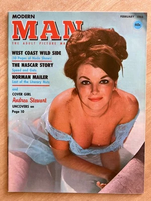 MODERN MAN Magazine February 1966 High Grade FILE COPY Pinup Cheesecake Glamour - Image 1 of 4
