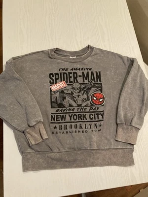 Sudadera The Amazing Spider-Man Juniors Talla Grande Marvel Comics Envejecida Foto 1 de 4