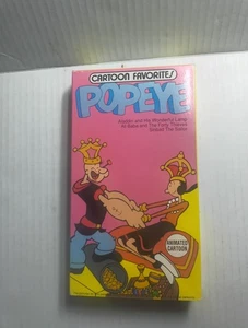 Popeye Cartoon VHS Cassette Tape Cartoon Favorites Sinbad The Sailor Animated - Imagen 1 de 3
