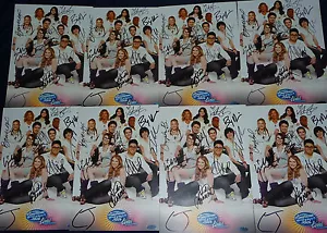 AMERICAN IDOL LIVE TOUR 2010 TOP 10 CAST AUTOS PHOTO DEWYZE BOWERSOX JAMES w/COA - Picture 1 of 3