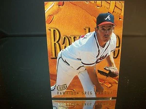 Greg Maddux Fleer Ultra 1996 Card #6 of 10 Atlanta Braves MLB Baseball RAWHIDE - Picture 1 of 1