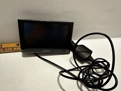 Garmin 145-01615-10 5.5” GPS Navigation System With Power Cable Bundle Working - Image 1 of 4