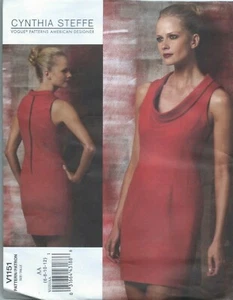 NEW/UNCUT Vogue Cynthia Steffe V1151 Designer Dress Pattern (Sizes 6,8,10,12) - Picture 1 of 2