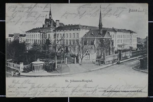 AK Bonn 1904 gel. Hospital Krankenhaus belebt Godesberg Rhein Weltpostverein - Bild 1 von 2
