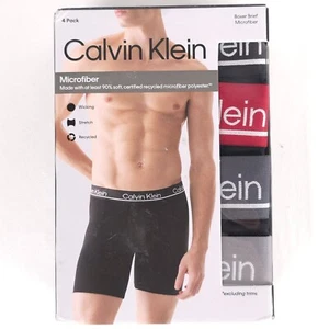 CALVIN KLEIN 4 Pack Boxer Brief Microfiber Wicking Stretch NP2756R-002 Size XL - Picture 1 of 9