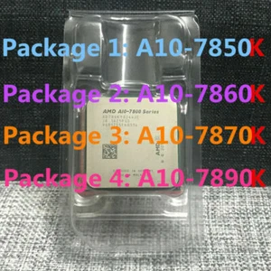 AMD A10-7800 A10-7850K A10-7860K A10-7870K A10-7890K CPU 4-Core FM2+ Processor - Picture 1 of 8