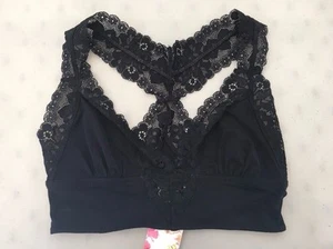 ¡NUEVO! Sujetador Bralette Nordstrom WILD PEARL RK337285JR de encaje espalda cruzada, S - Negro - Imagen 1 de 8