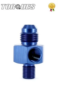 AN -6 (AN6) To M10x1.0 With 1/8" NPT Side Port Adapter Gauge - Picture 1 of 1