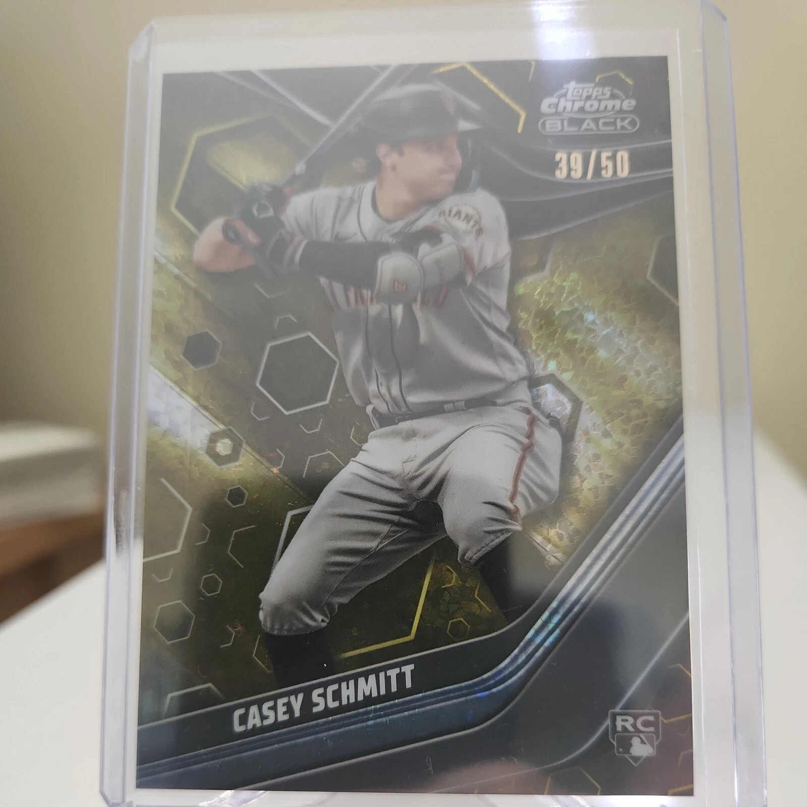 2023 Topps Chrome Black Gold Mini-Diamond Refractor - Casey Schmitt 39/50 (RC)
