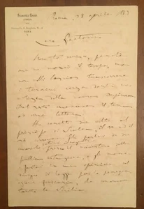 Lettera autografa di Francesco Crispi - Picture 1 of 2