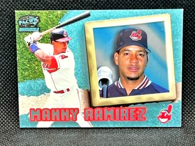 1998 MANNY RAMIREZ Pacific Invincible  Platinum BLUE  #25 - Image 1 of 2