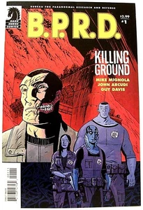"B.P.R.D"" KILLING GROUND Edición # 1 (agosto de 2007, Dark Horse Comics) GUY DAVIS arte - Imagen 1 de 1