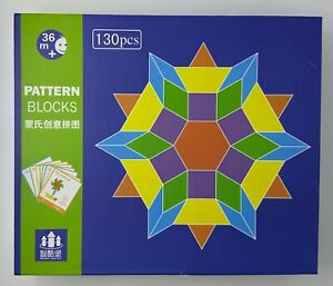 Pattern Blocks 130 pcs for 3+ USED