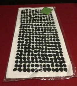 New KATE SPADE PILLOW COVER DOT STAMP BLACK PAINTBALL FLORAL 10" X 20" FREE S&H - Bild 1 von 4