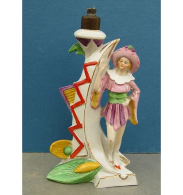 Charming German ART DECO Figural Boudoir TABLE LAMP - Image 1 of 4