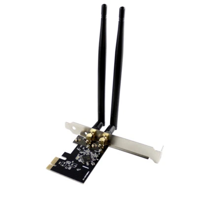 Desktop PC Linux Mac WiFi Adapter Dual Band Wireless PCIe Network Card 1200Mbps - Image 1 of 4