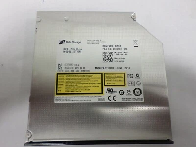 HP DT80N DVD-ROM Notebook SATA Drive (Black) DP/N: 05Y08K - Image 1 of 4