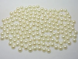 2000 cuaderno de recortes de media perla marfil 4 mm espalda plana gemas artesanales espalda plana - Imagen 1 de 5