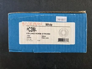 SYSTEM SENSOR PC2WL WEISS DECKENHALTERUNG HUPE/STROBOSKOP - "FEUER" - BRANDNEU VERSIEGELT  - Bild 1 von 3