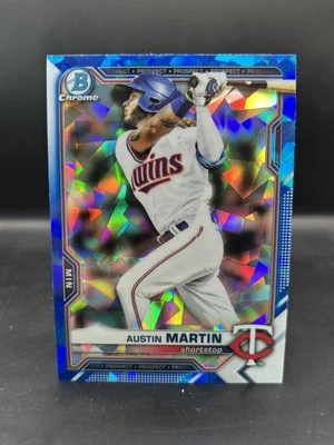2021 Bowman Draft Sapphire Edition #BDC-19 Austin Martin - Image 1 of 2