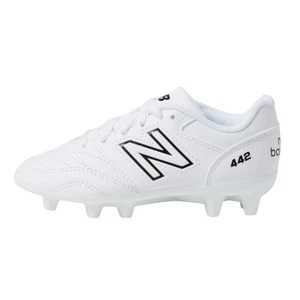 New Balance Kids 442 V2 Academy FG Soccer Cleats US 5 M White EUC - Picture 1 of 14