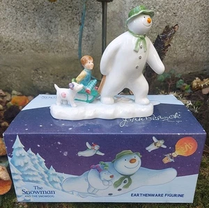 Der Schneemann Billy und der Schneehund Figur mit Originalkarton John Beswick - Bild 1 von 10