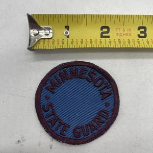 Vintage U.S. Army Minnesota State Guard Patch Maroon Blue 2” Circle - Picture 1 of 4