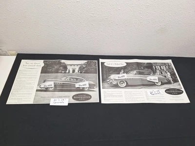 2 Vintage 1952 BUICK ADS Original Print Ad Literature - Image 1 of 3