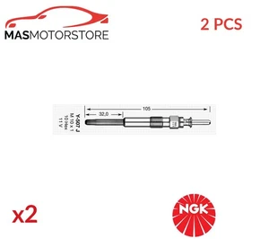 ENGINE GLOW PLUGS NGK 2691 2PCS A NEW OE REPLACEMENT - Picture 1 of 5