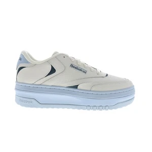 Reebok Club C Extra Womens Beige Leather Lace Up Lifestyle Sneakers Shoes - Picture 1 of 8