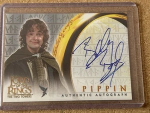 Topps Lord of the Rings Two Towers Autograph Auto Billy Boyd as Pippin - Picture 1 of 2