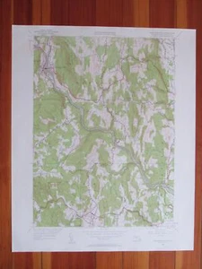 Mappa topo Shelburne Falls Massachusetts 1958 originale d'epoca USGS - Foto 1 di 1