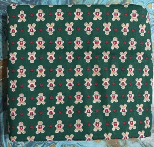 Gingerbread Man Christmas Fabric Cotton Quilting Crafting 2 Yards Vintage - Picture 1 of 3