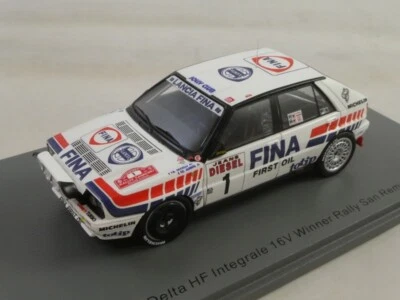Spark Lancia Delta HF Integrale 16V Auriol Winner Rally San Remo 1991 1/43 S9008 - Immagine 1 di 3