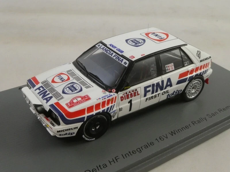 Spark S9008 1/43 Lancia Delta HF Integrale 16v NO.1 Winner Rally San Remo 1991