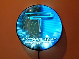 Rare Coca Cola's PowerAde Led Lighted Button Sign with 8ft cord - 15.5" wide - Picture 1 of 8