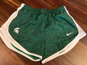 New Nike Womens Michigan State Spartans Womens Tempo Shorts Size Large - Picture 1 of 5