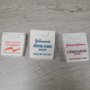 Lote de hilo dental encerado con canela Johnson de colección usado - Imagen 1 de 7