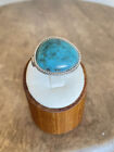 Sterling Silver Campo Frio Turquoise Ring Size 9 With Aqua Gemstones