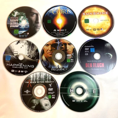8 SCI-FI HORROR MOVIES  (DVD Lot) PAL Region 2 - Drama Thriller *Disc Only* - Image 1 of 4