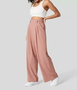Halara High Waisted Pocket Wide Leg Waffle Casual Pants Wide Leg Pants - Picture 1 of 105