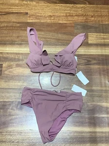 NEW BNWT Cozi Jennifer Hawkins Bikini Swimsuit Size 10 12 Pink Rrp $110 Padded - Picture 1 of 4